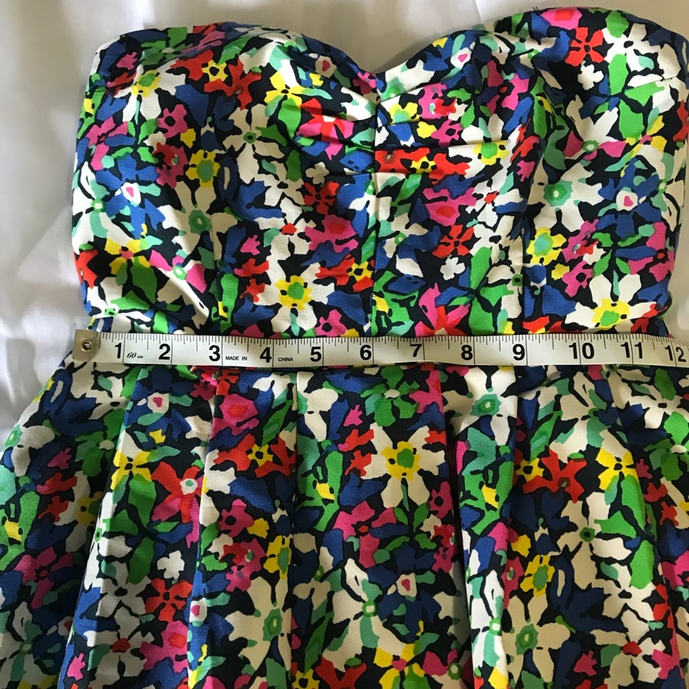 KATE SPADE ♠️ Sweetheart Strapless Floral Ruffle - Picture 7 of 8